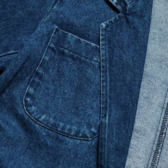 EDDIE BAUER SMALL DENIM BLAZER - Picture 3 of 7